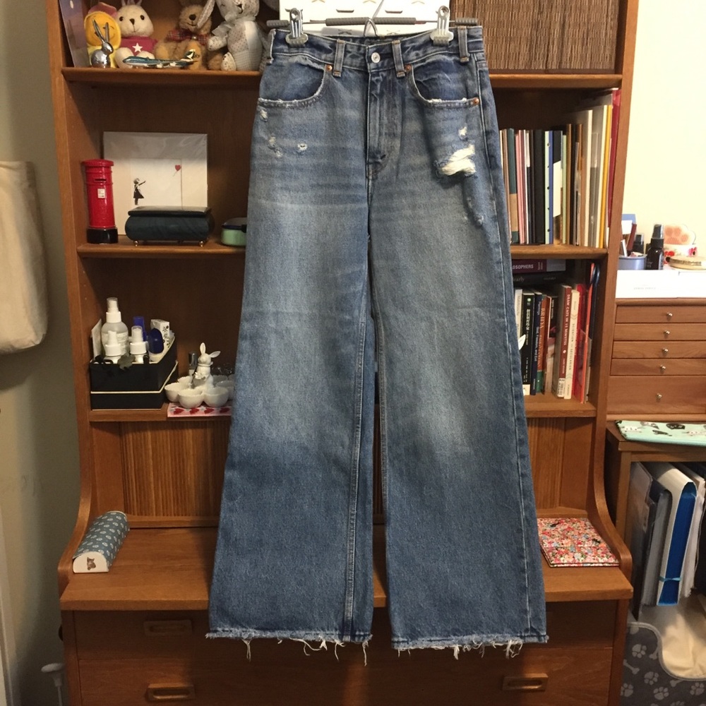 Abercrombie wide leg jeans